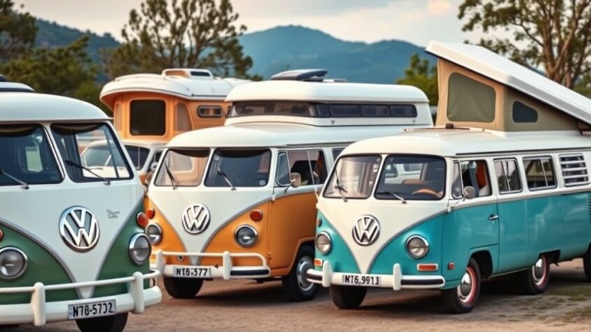 Volkswagen campers: van iconische t1 tot moderne california